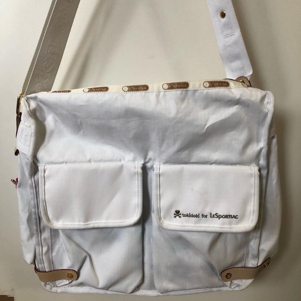 tokidoki LeSportsac White Nylon Exterior Crossbody Bag - Picture 3 of 9
